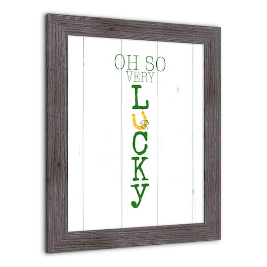 Oh So Lucky Framed Print 2 16" x 20" Western Gray Framed Print